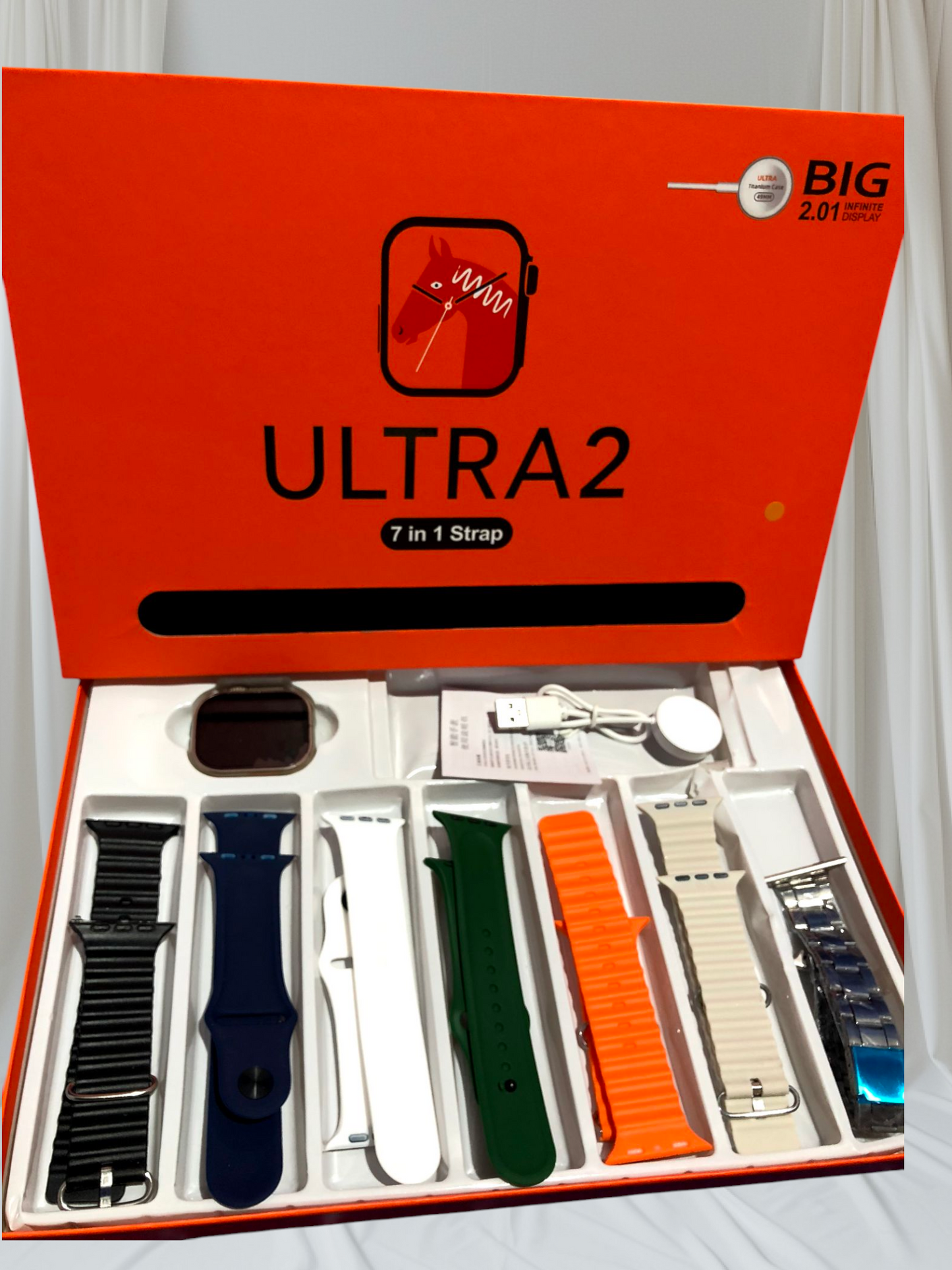 Ultra 2, 7-in-1 Smartwatch Set – Ultimate Performance & Versatility